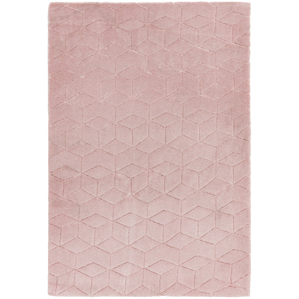 Asiatic Carpets Cozy Knitted Rug Pink 120 X 170cm