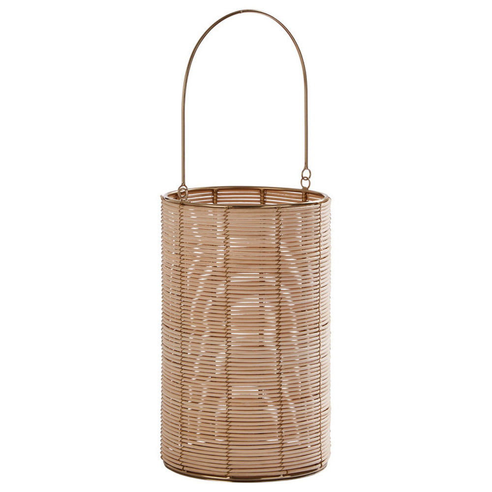 Product photograph of Olivia S Rattan Hurricane Candle Holder Medium from Olivia's