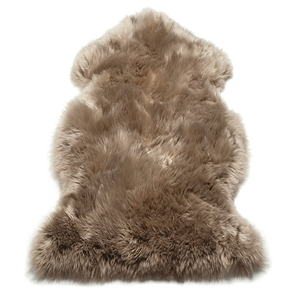 Asiatic Carpets Sheepskins Hand Finished Rug Quad Taupe 120 X 180cm