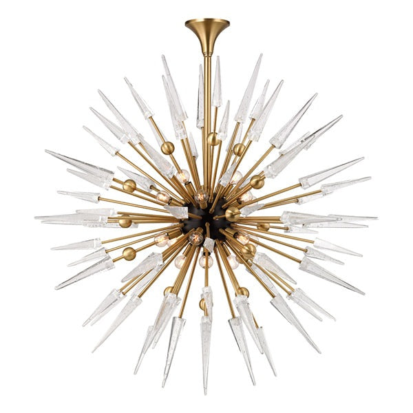 Product photograph of Hudson Valley Lighting Sparta Steel 18 Light Chandelier from Olivia's