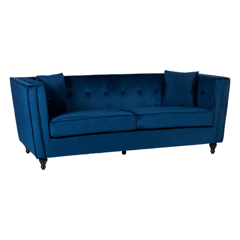 Olivias Luxe Collection Freya Navy Velvet 3 Seater Sofa