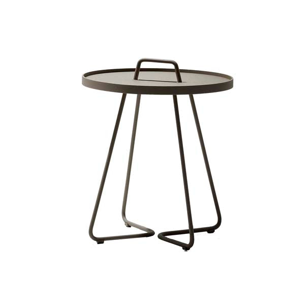 Cane Line On The Move Outdoor Side Table Large Taupe