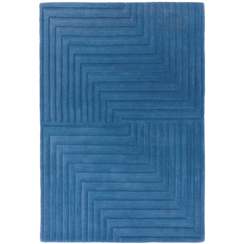 Asiatic Carpets Form Hand Tufted Rug Blue 120 X 170cm