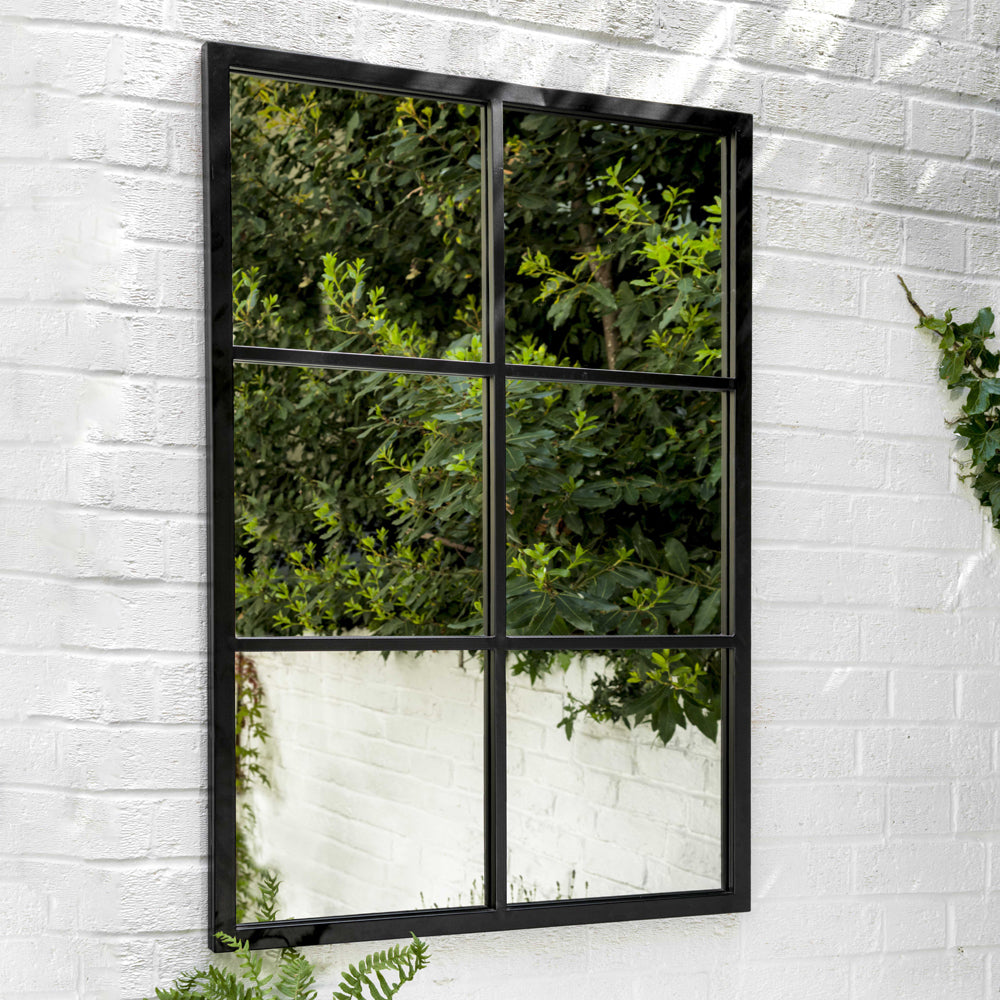 Product photograph of Garden Trading Fulbrook Mirror Black from Olivia's