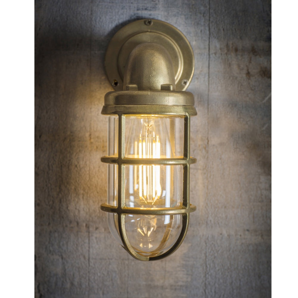 Product photograph of Garden Trading Devonport Down Light Wall Light Gold from Olivia's