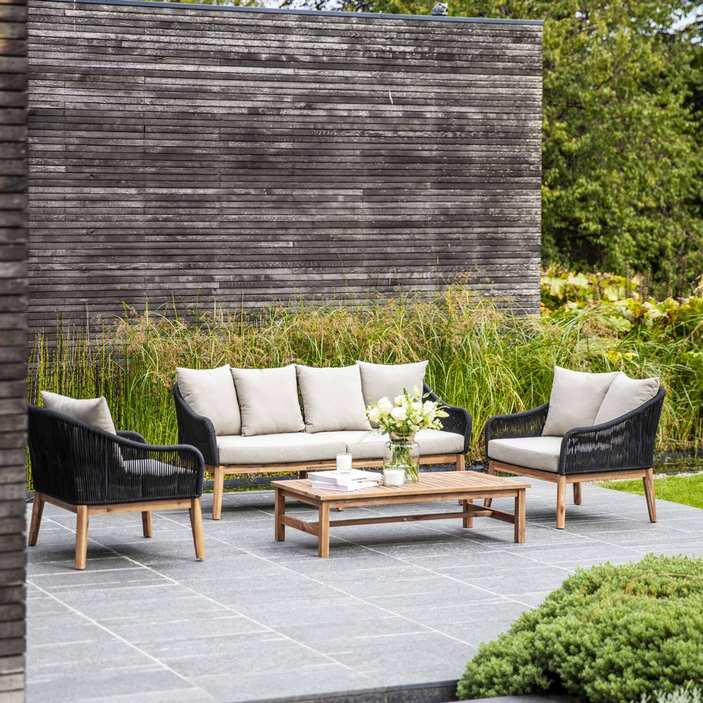 Product photograph of Garden Trading Luccombe Sofa Set Black from Olivia's