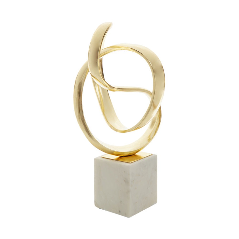 Product photograph of Olivia S Boutique Hotel Collection - Gold Knot Sculpture from Olivia's