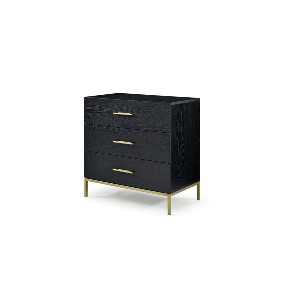 Product photograph of Twenty10 Designs Tulip Wenge 3 Drawer Chest Of Drawers from Olivia's