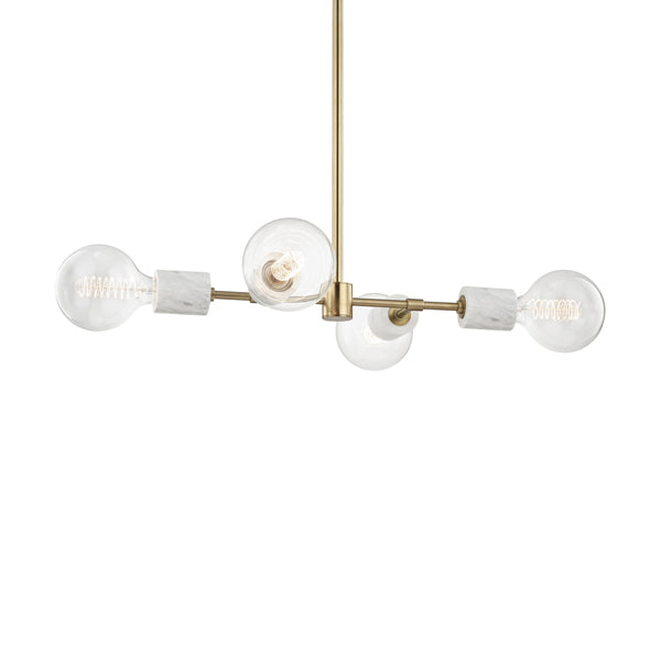 Product photograph of Hudson Valley Lighting Asime Steel 4 Light Pendant from Olivia's