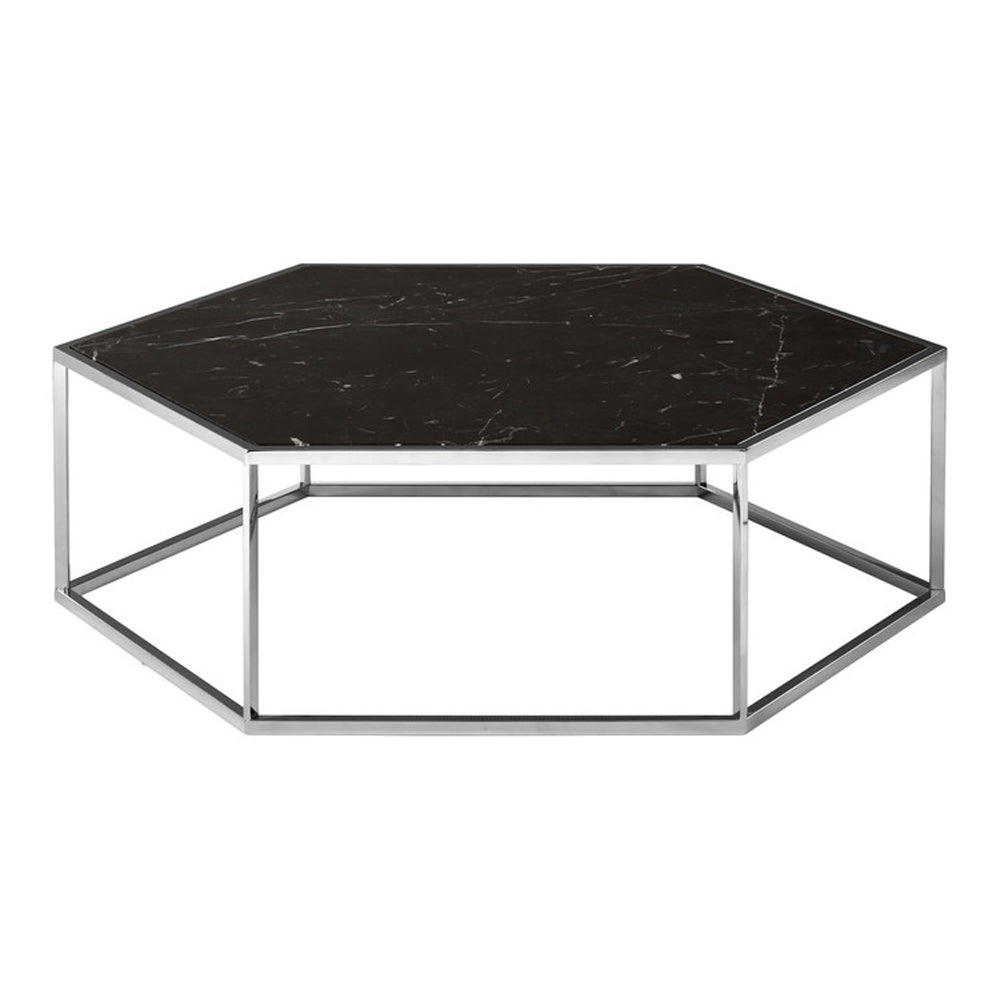 Olivias Piper Hexagon Silver Coffee Table