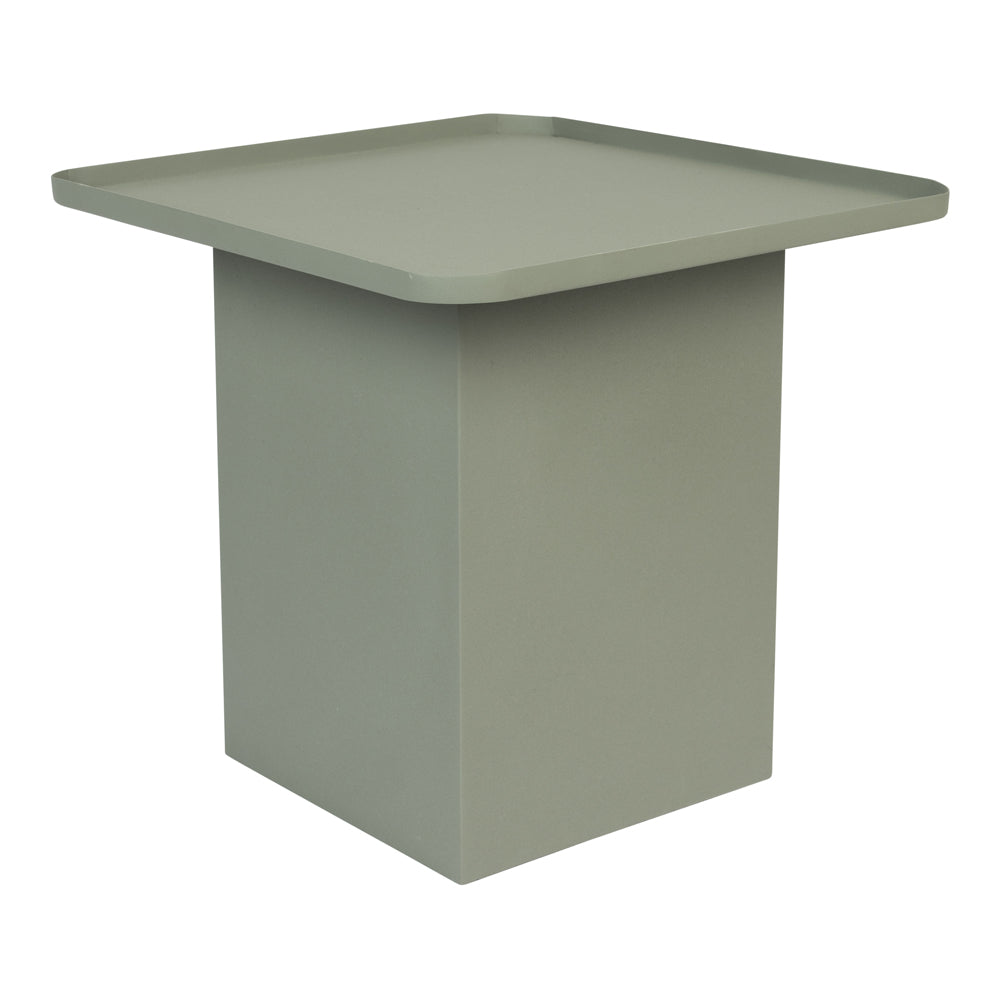 Product photograph of Olivia S Nordic Living Collection - Suri Square Side Table In Green from Olivia's