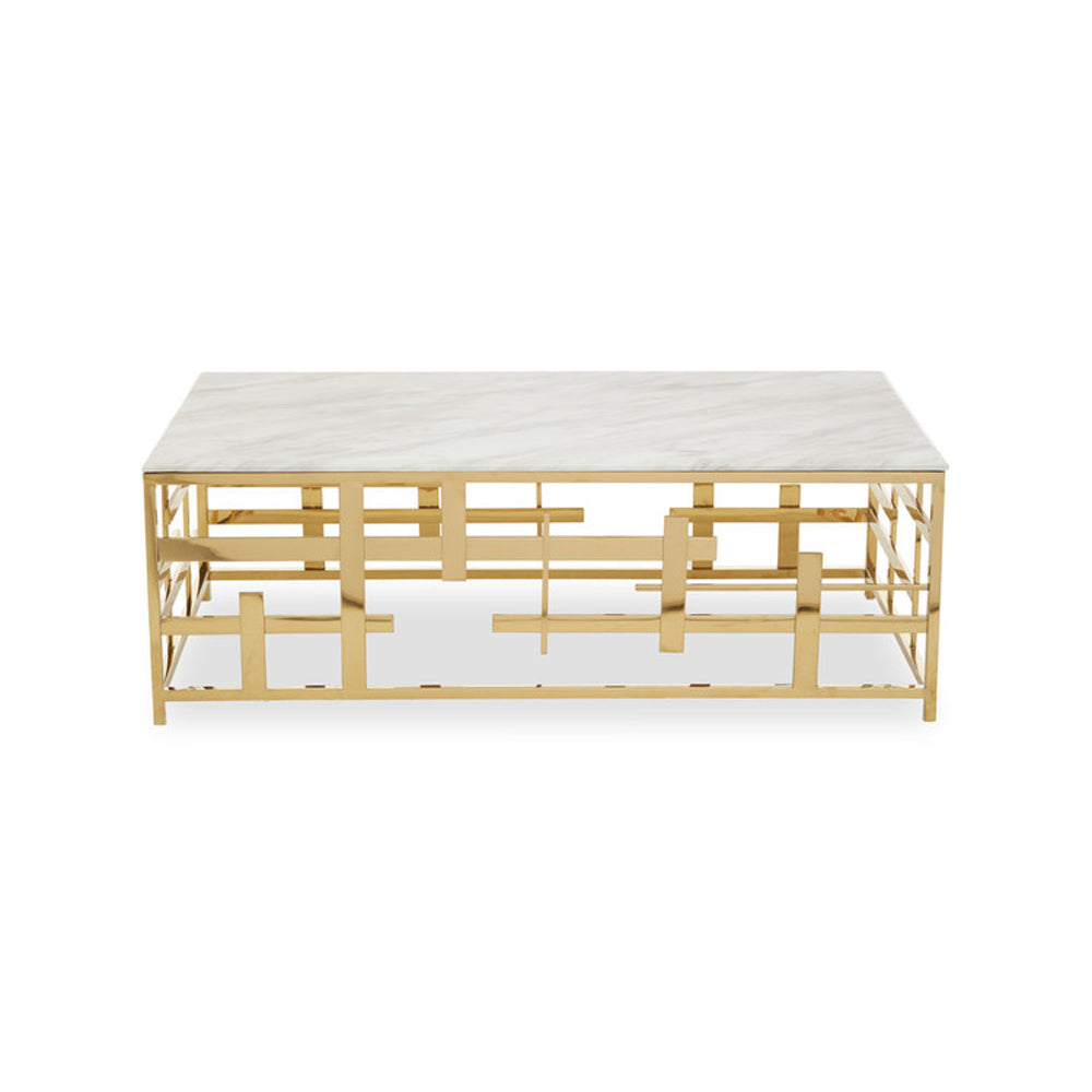 Olivias April Gold Coffee Table Outlet