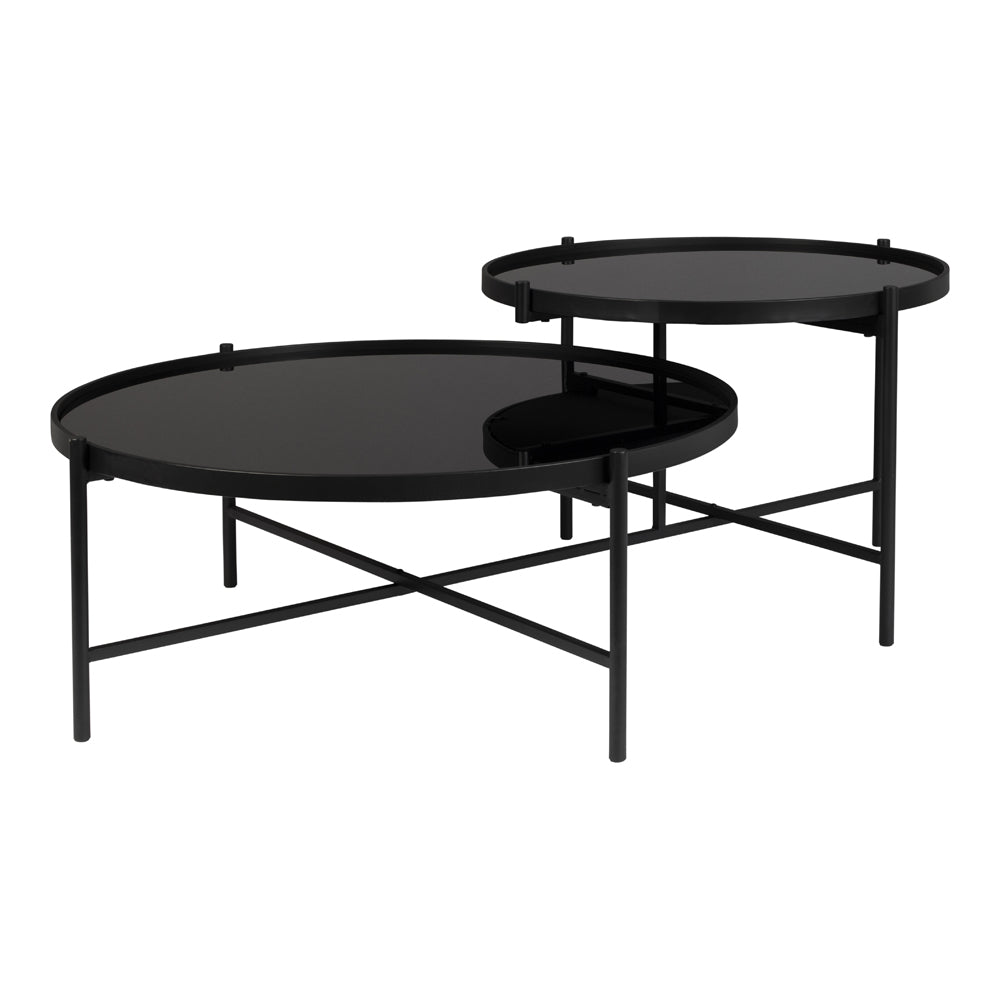 Product photograph of Olivia S Nordic Living Collection - Logan Coffee Table In Black from Olivia's