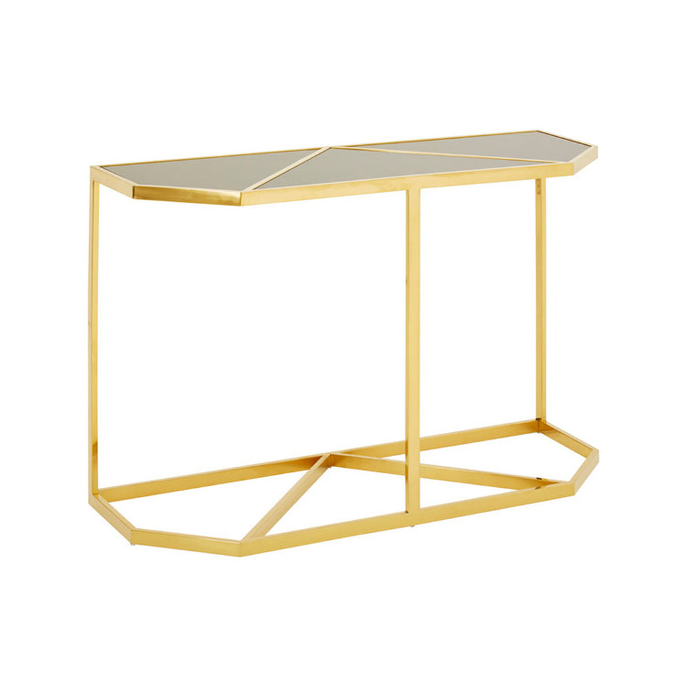 Olivias Black Geometric Top Console Table