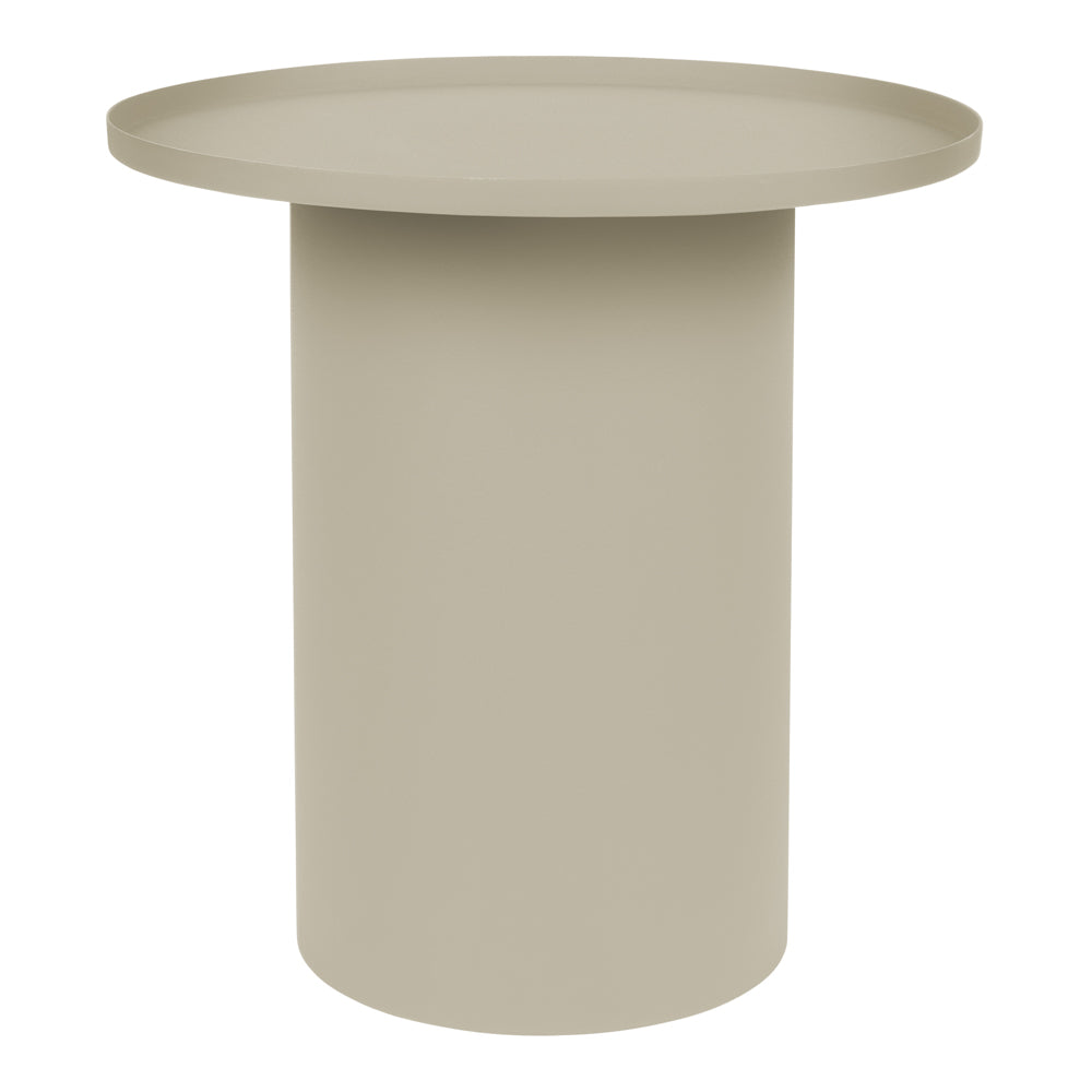 Product photograph of Olivia S Nordic Living Collection - Suri Round Side Table In Beige from Olivia's