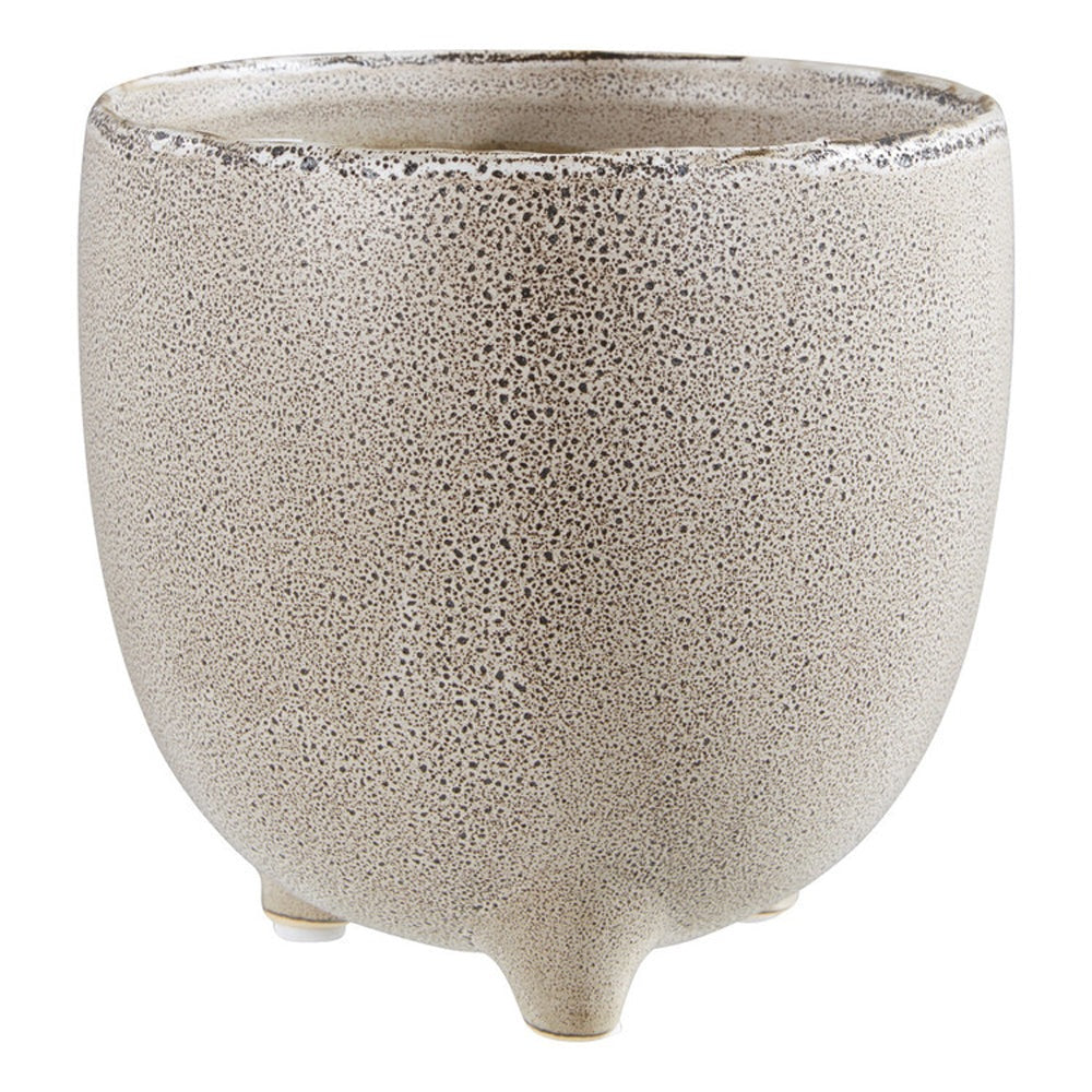 Product photograph of Olivia S Speckled Natural Stoneware Planter Large from Olivia's
