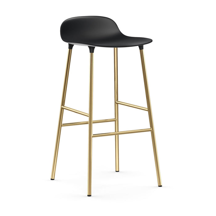 Normann Copenhagen Form Barstool Brass Blue