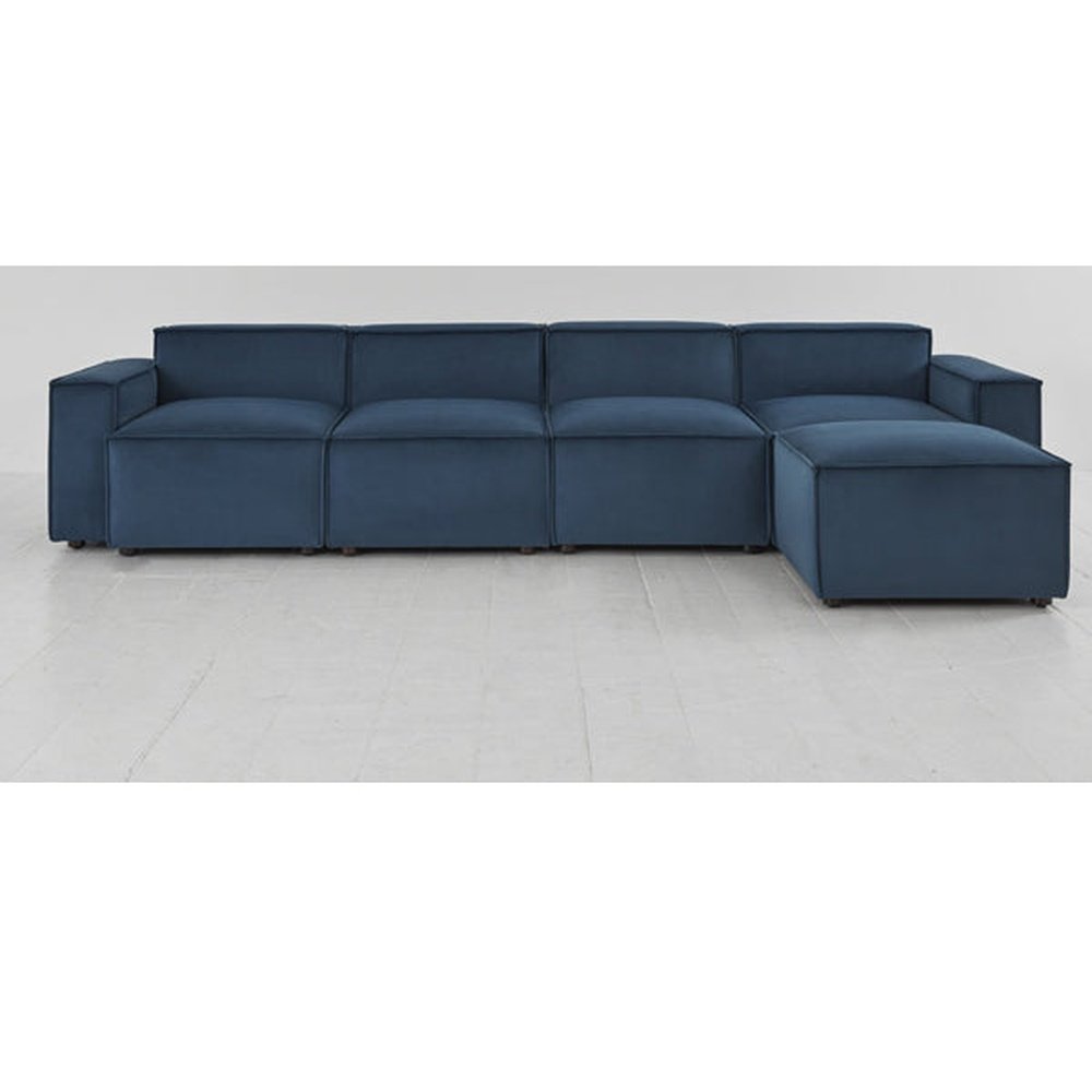 Swyft Model 03 Velvet Teal Configuration 6 Sofa