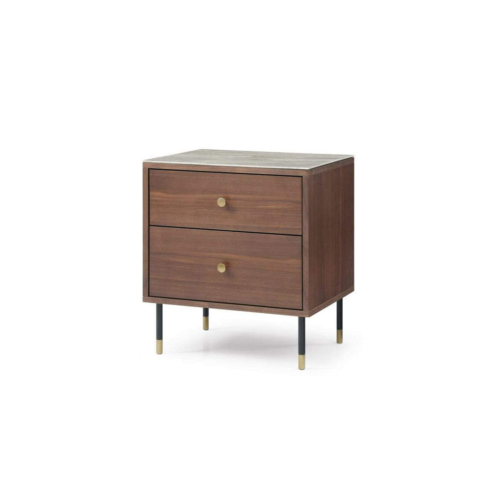 Product photograph of Twenty10 Designs Willow Tobacco Walnut Bedside Table from Olivia's