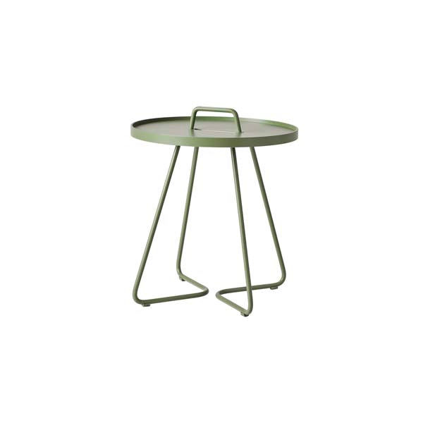 Cane Line On The Move Outdoor Side Table Small Olive Green