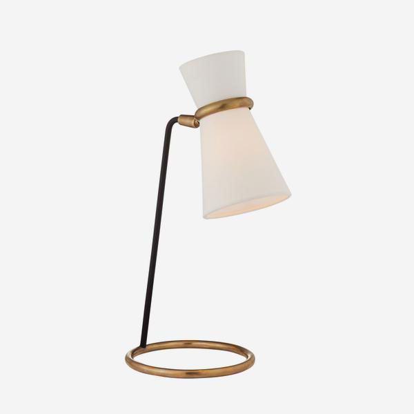 Product photograph of Andrew Martin Clarkson Table Lamp Black And Brass from Olivia's