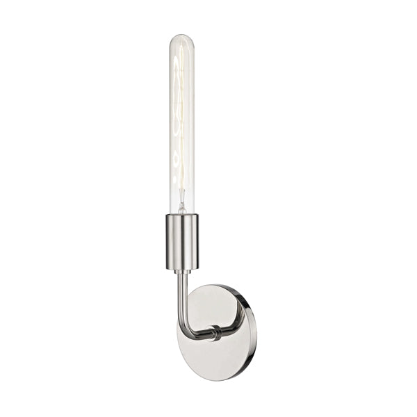 Product photograph of Hudson Valley Lighting Ava Steel 1 Light Wall Sconce from Olivia's