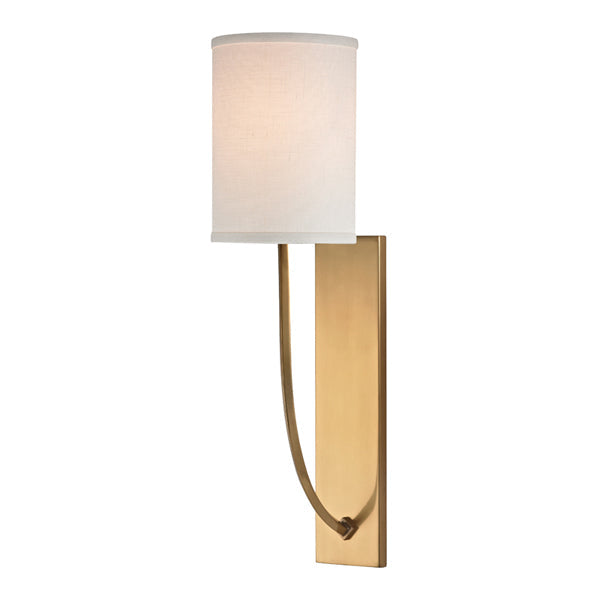 Hudson Valley Lighting Colton Aged Brass 1 Light Wall Sconce Outlet