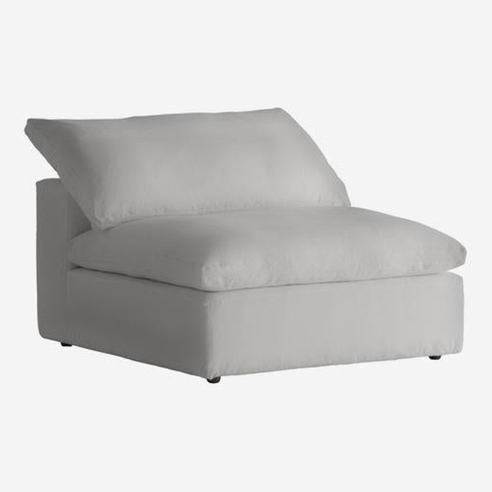 Andrew Martin Truman Armless Cover Set Section Sofa White