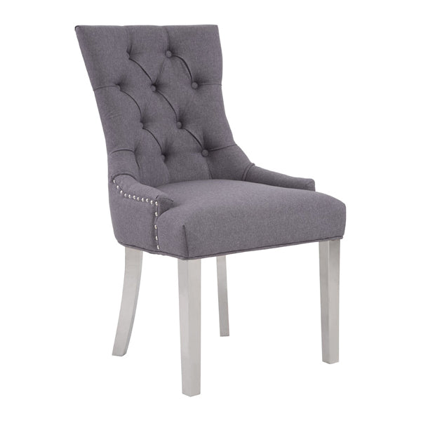 Olivias Remi Dining Chair In Grey