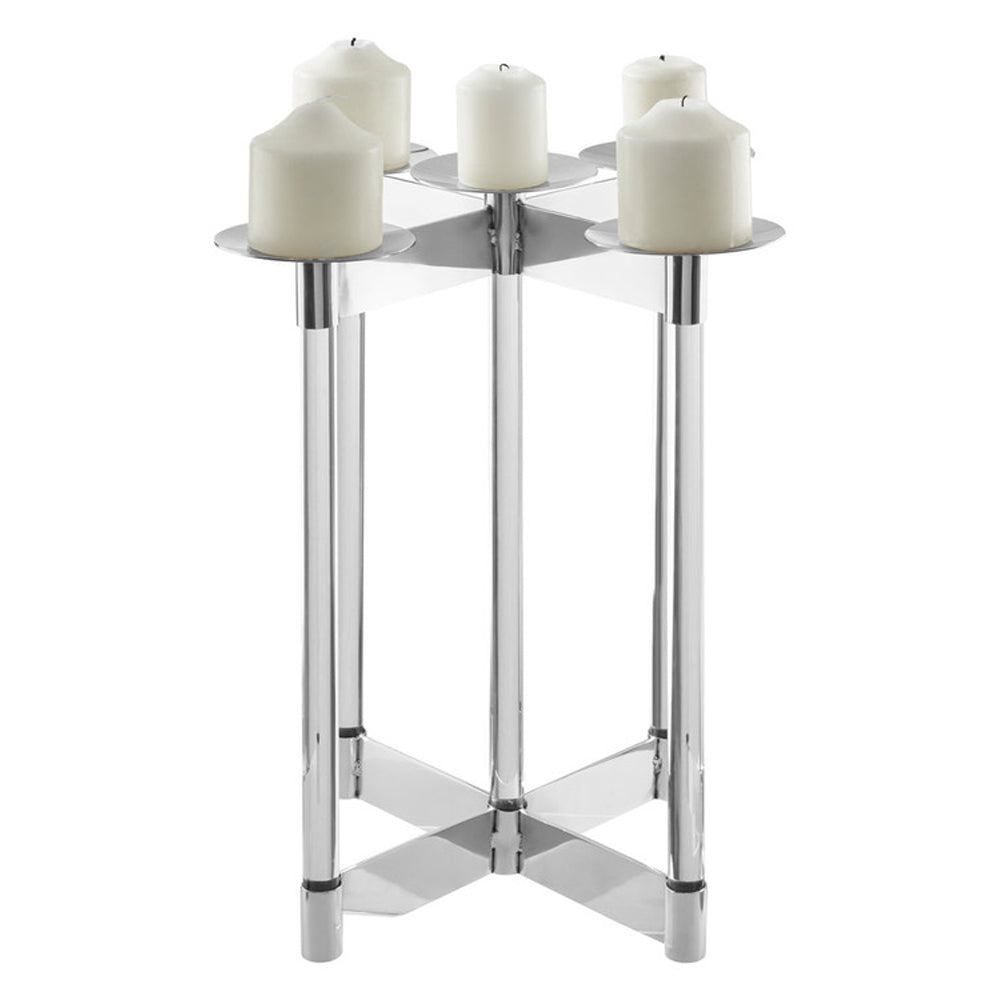 Product photograph of Olivia S Luxe Collection - Silver Candelabra from Olivia's