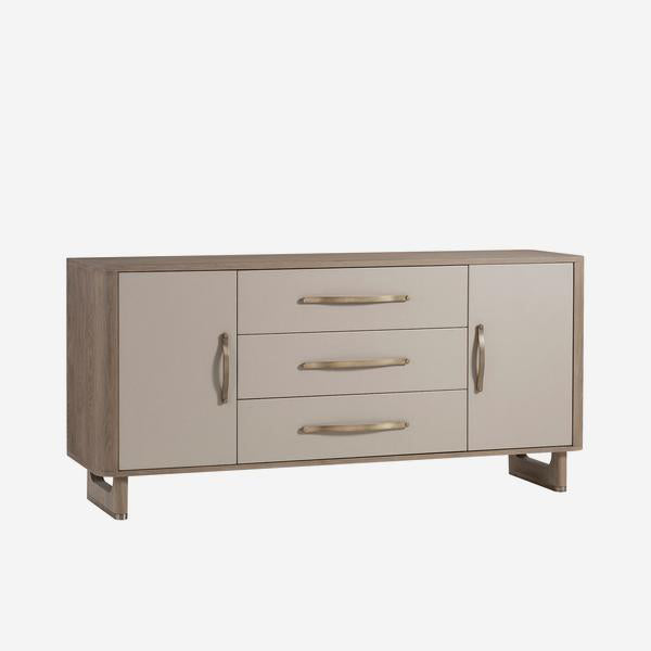 Product photograph of Andrew Martin Charlie 3 Drawer Sideboard Brown Large from Olivia's.