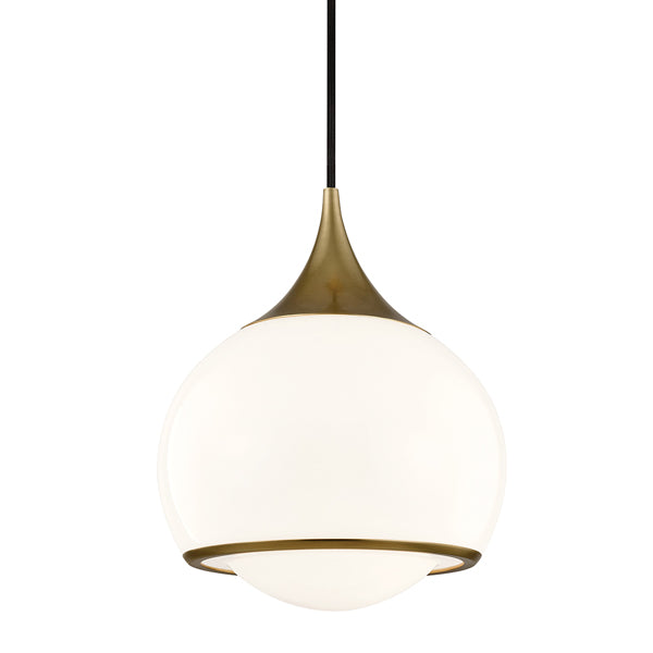 Product photograph of Hudson Valley Lighting Reese Steel 1 Light Medium Pendant from Olivia's