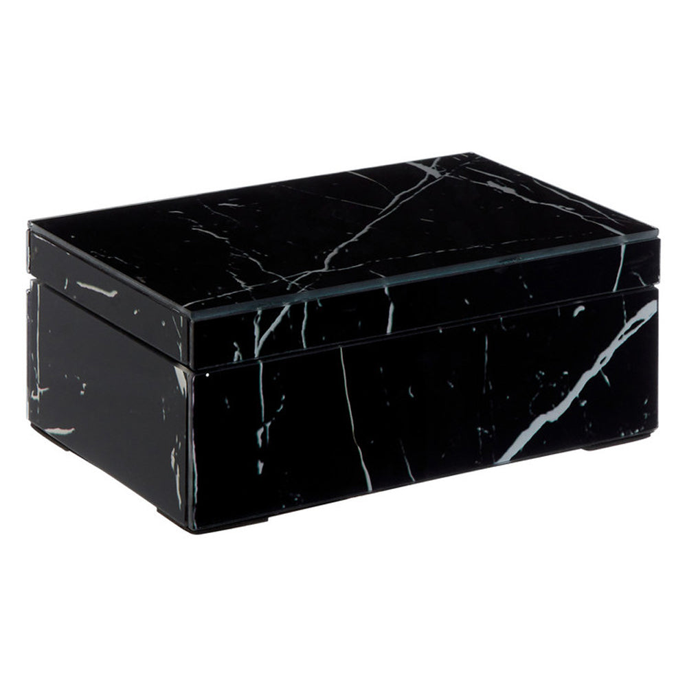 Product photograph of Olivia S Luxe Collection - Small Black Jewellery Box from Olivia's