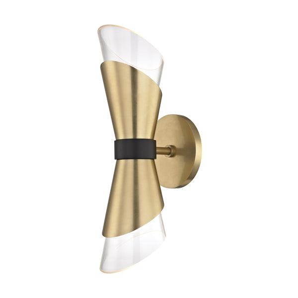 Product photograph of Hudson Valley Lighting Angie Steel 2 Light Wall Sconce Outlet from Olivia's