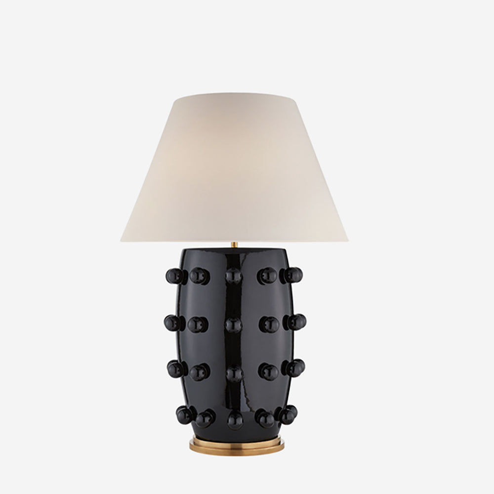 Andrew Martin Linden Table Lamp Black Medium