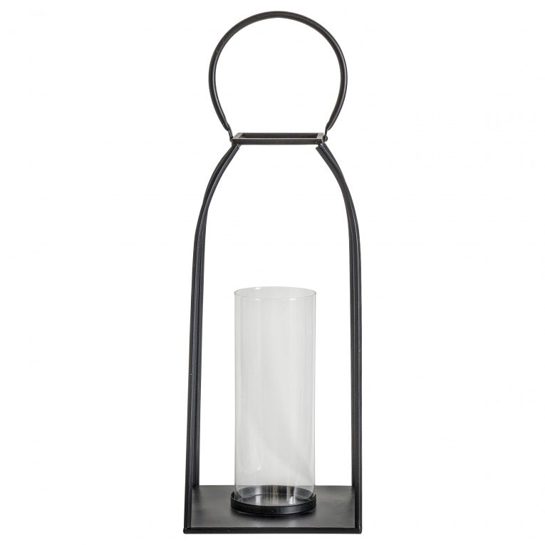 Product photograph of Gallery Interiors Alcora Black Lantern Black Small from Olivia's