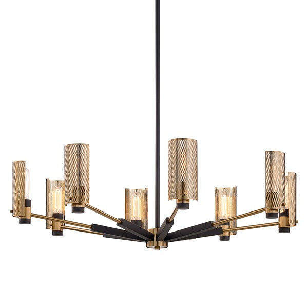 Product photograph of Hudson Valley Lighting Pilsen Hand-worked Iron 8lt Chandelier from Olivia's