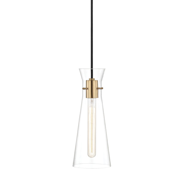 Product photograph of Hudson Valley Lighting Anya Steel 1 Light Pendant Outlet from Olivia's