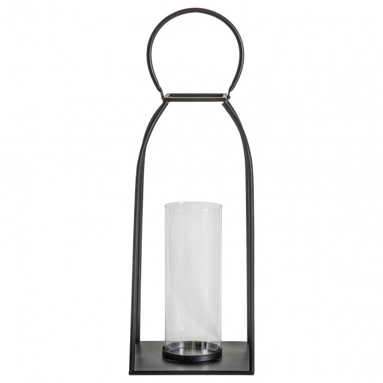 Product photograph of Gallery Interiors Alcora Black Lantern Outlet Black Large from Olivia's
