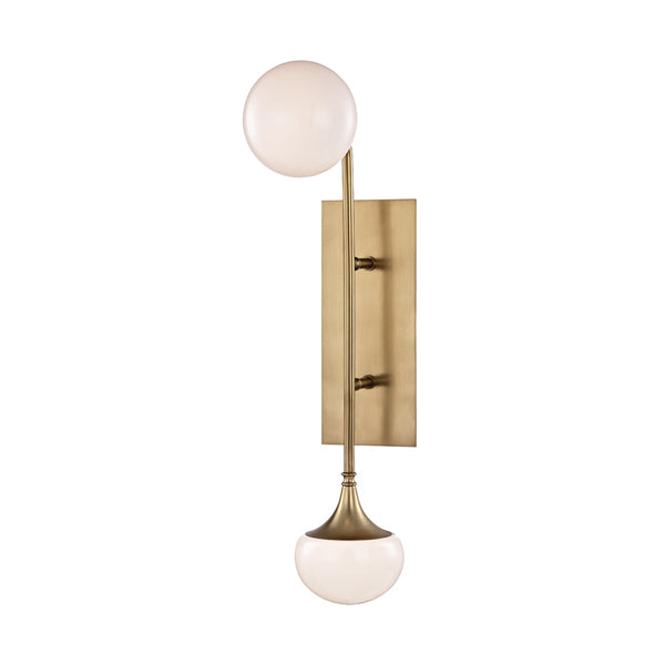 Product photograph of Hudson Valley Lighting Fleming Steel 2 Light Wall Sconce from Olivia's