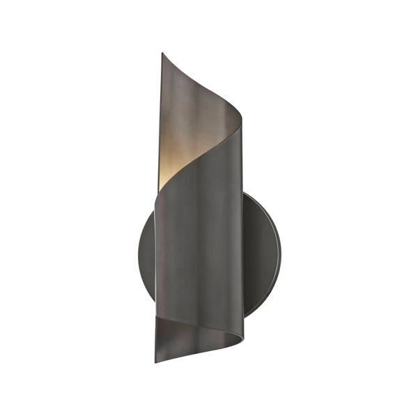 Product photograph of Hudson Valley Lighting Evie Steel 1 Light Wall Sconce In Old Bronze Outlet from Olivia's