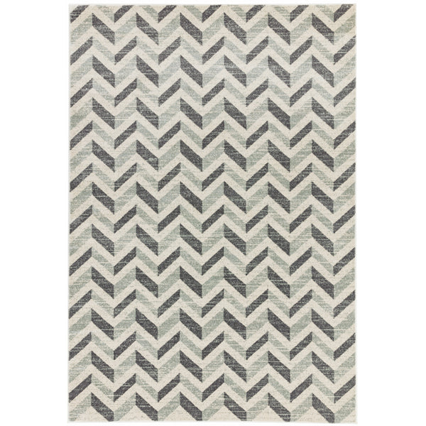 Asiatic Carpets Colt Machine Woven Rug Chevron Grey 120 X 170cm