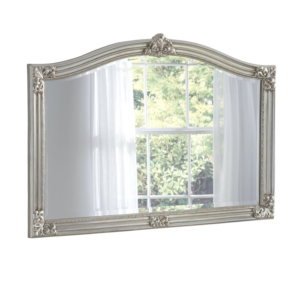 Product photograph of Olivia S Aurora Arched Wall Mirror In Silver from Olivia's.
