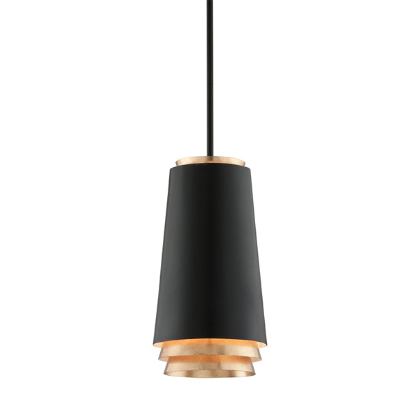 Product photograph of Hudson Valley Lighting Fahrenheit Hand-worked Iron 1lt Pendant from Olivia's