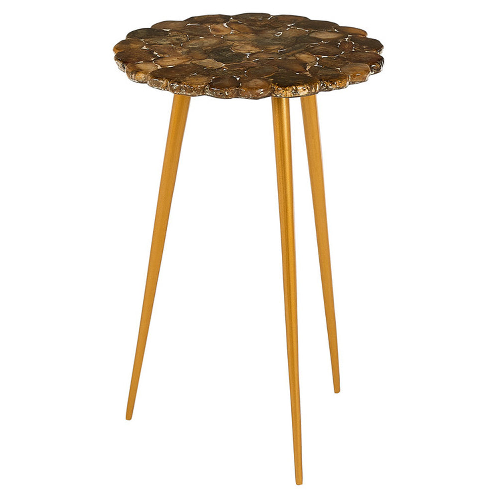 Olivias Agate Stone Side Table