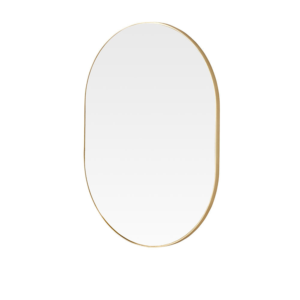 Product photograph of Olivia S Mali Oval Wall Mirror In Gold from Olivia's.
