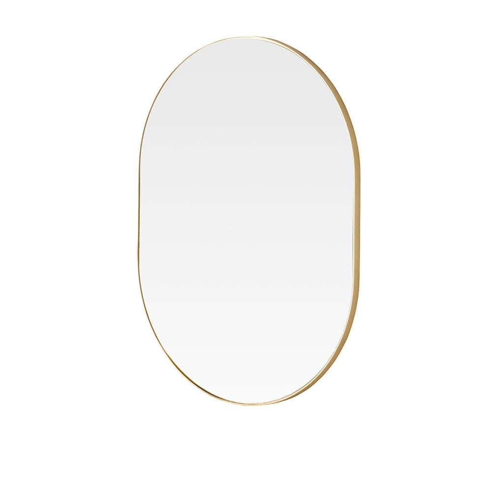 Product photograph of Olivia S Mali Oval Wall Mirror In Gold from Olivia's