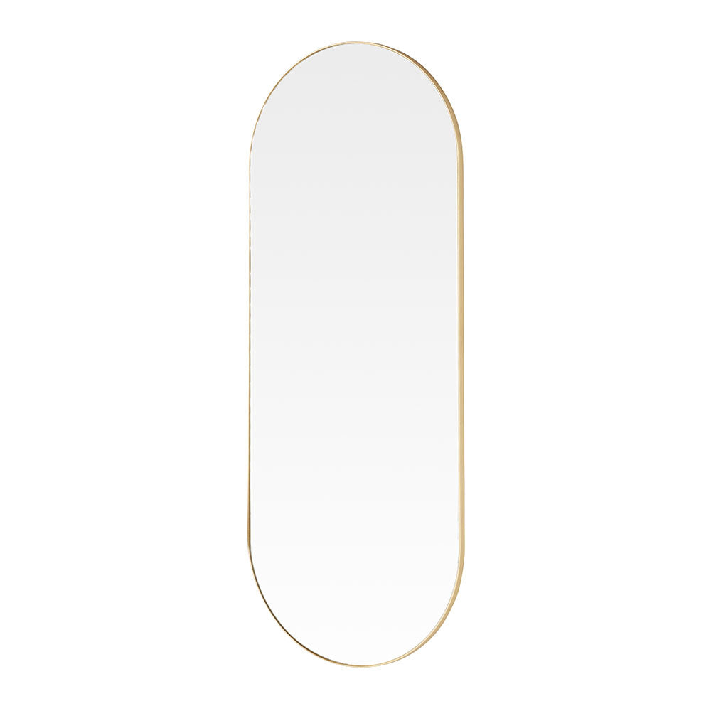 Product photograph of Olivia S Andora Oval Wall Mirror In Gold from Olivia's.