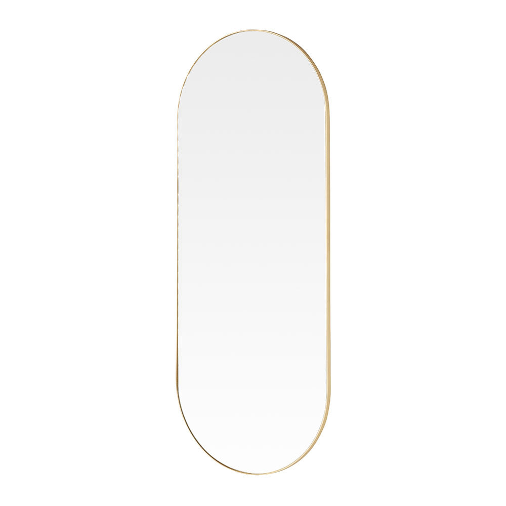 Product photograph of Olivia S Andora Oval Wall Mirror In Gold from Olivia's