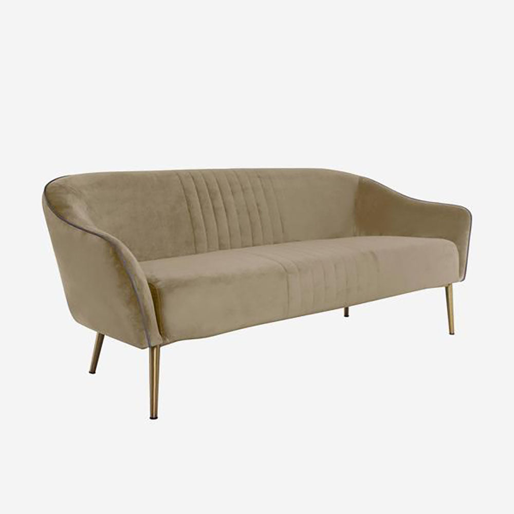 Andrew Martin Zola 3 Seater Sofa Buff